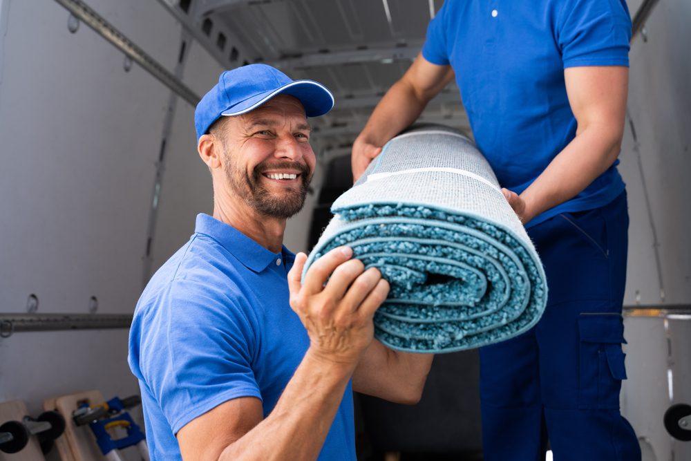 office movers smiling